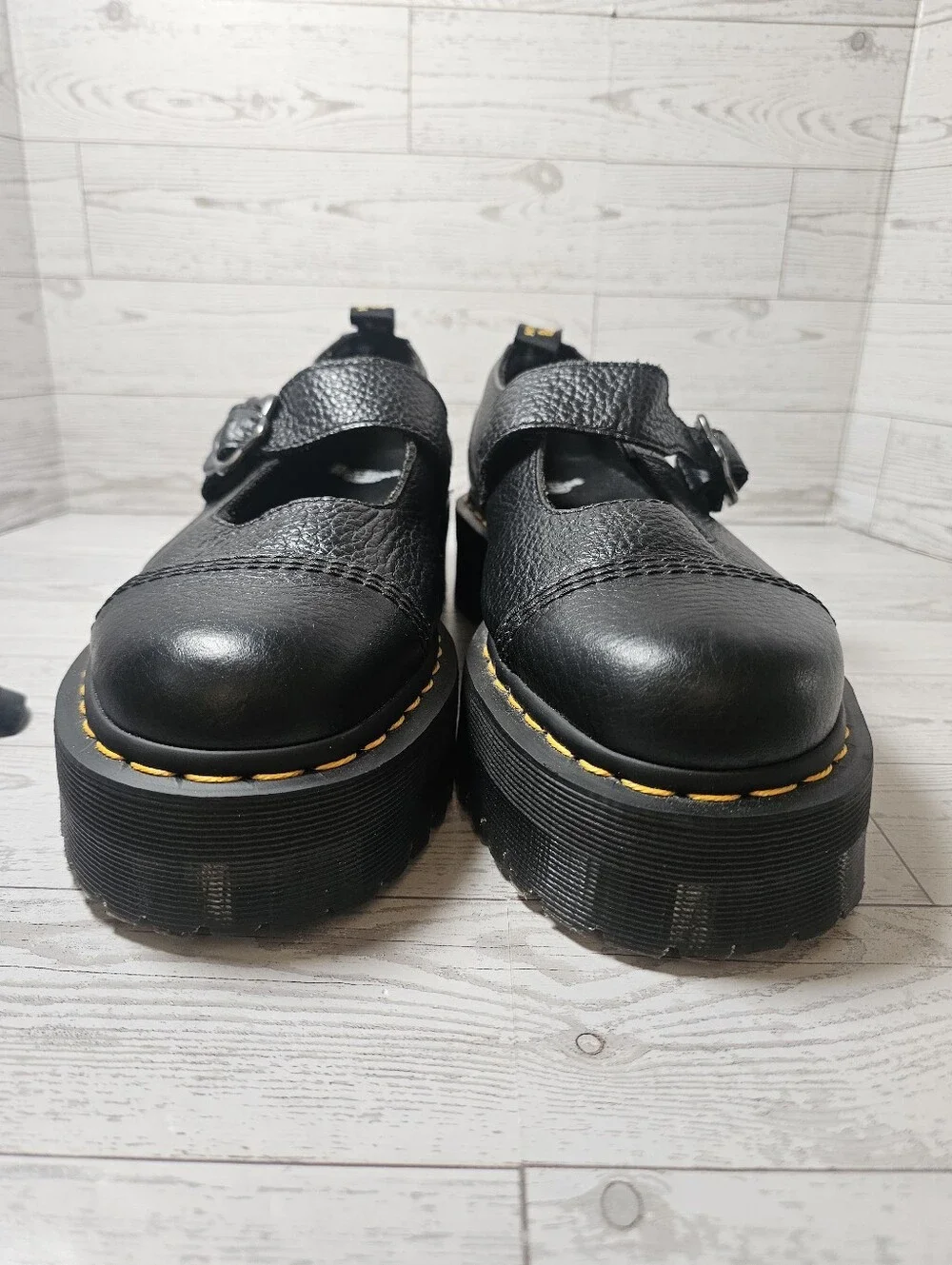 Dr. Martens Addina Flower Platform Mary Janes 10